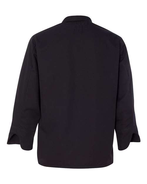 Chef Designs Black Knot Button Chef Coat 0427