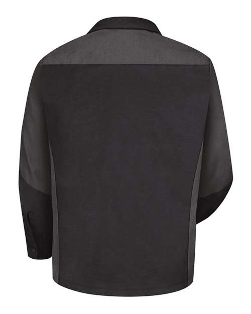 Red Kap Men's Long Sleeve Automotive Crew Shirt SY10