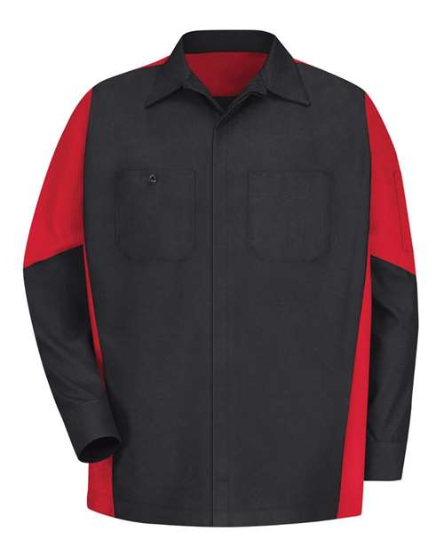 Red Kap Men's Long Sleeve Automotive Crew Shirt SY10