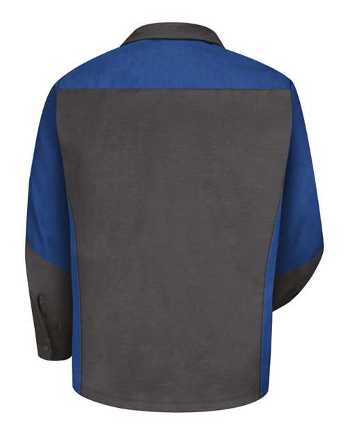Red Kap Men's Long Sleeve Automotive Crew Shirt SY10