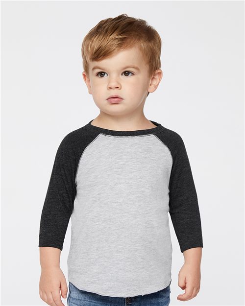 Rabbit Skins Toddler Baseball Fine Jersey Three-Quarter Sleeve Tee 3330