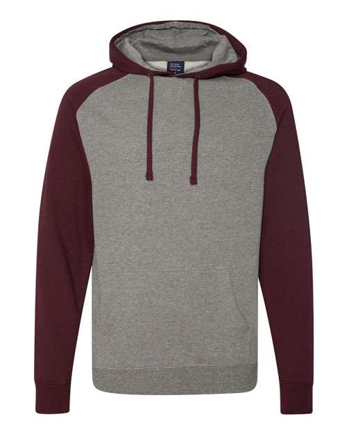 Independent Trading Co. Unisex Raglan Hooded Sweatshirt IND40RP