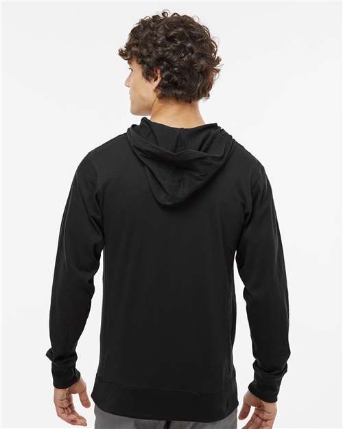 J. America Unisex Jersey Sport Lace Hooded Pullover 8231