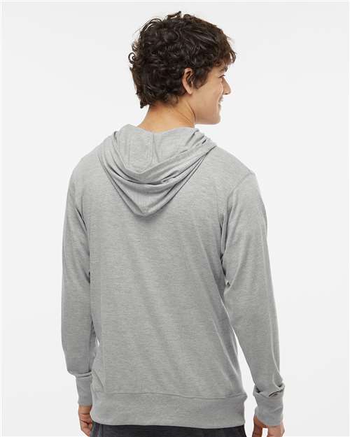 J. America Unisex Jersey Sport Lace Hooded Pullover 8231