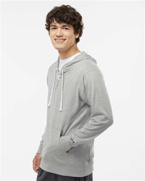 J. America Unisex Jersey Sport Lace Hooded Pullover 8231