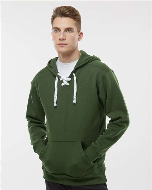 J. America Men's Sport Lace Hooded Sweatshirt 8830
