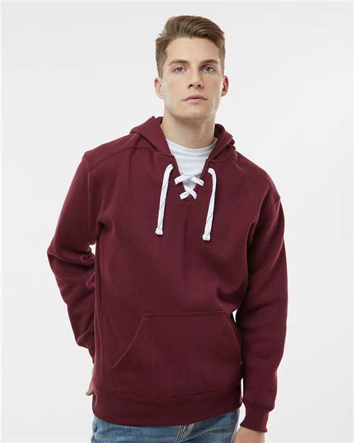 J. America Men's Sport Lace Hooded Sweatshirt 8830