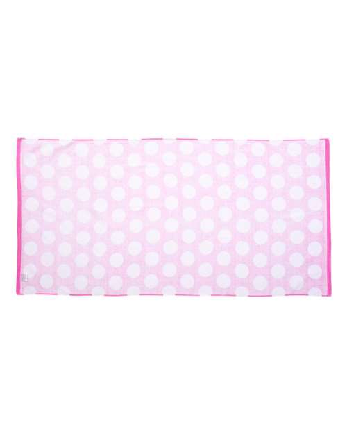 Carmel Towel Company Polka Dot Velour Beach Towel C3060P