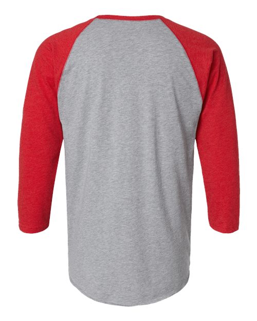 LAT Unisex Baseball Fine Jersey Three-Quarter Sleeve Tee 6930