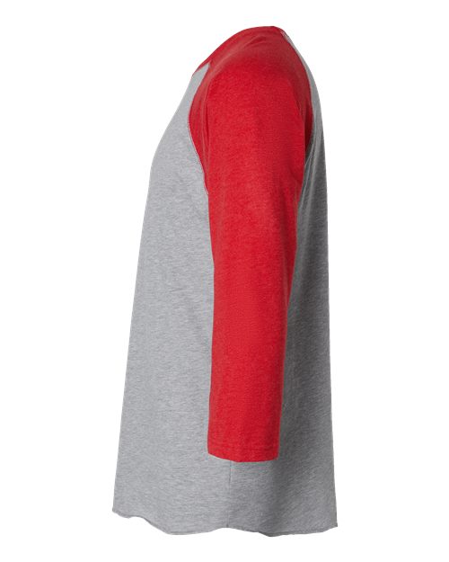 LAT Unisex Baseball Fine Jersey Three-Quarter Sleeve Tee 6930
