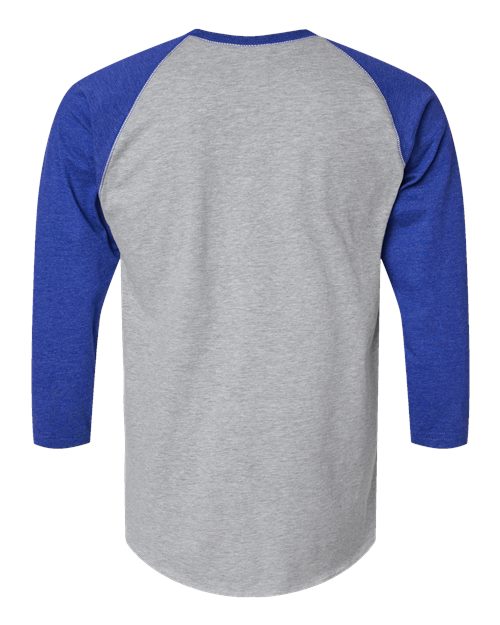 LAT Unisex Baseball Fine Jersey Three-Quarter Sleeve Tee 6930