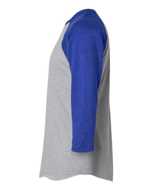 LAT Unisex Baseball Fine Jersey Three-Quarter Sleeve Tee 6930