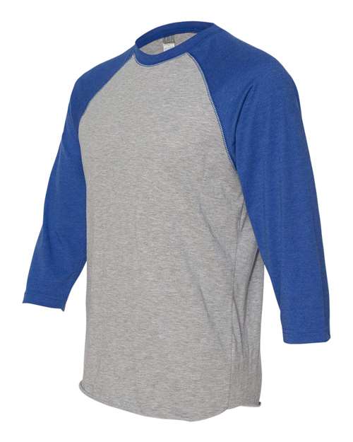 LAT Unisex Baseball Fine Jersey Three-Quarter Sleeve Tee 6930