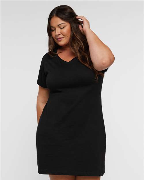 LAT Women's Fine Jersey V-Neck Coverup 3522