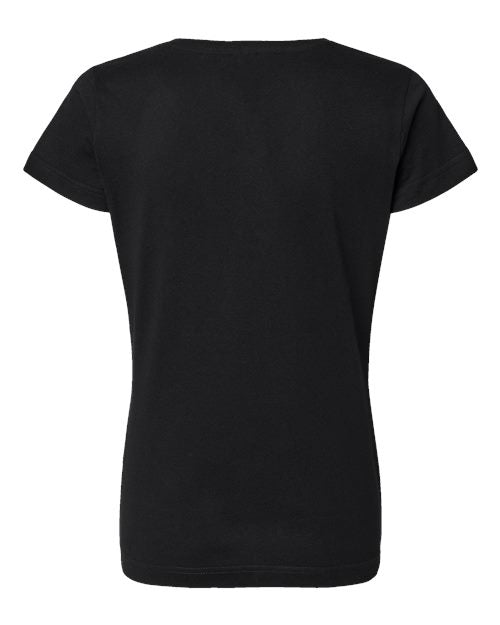 LAT Women's Fine Jersey V-Neck Tee 3507