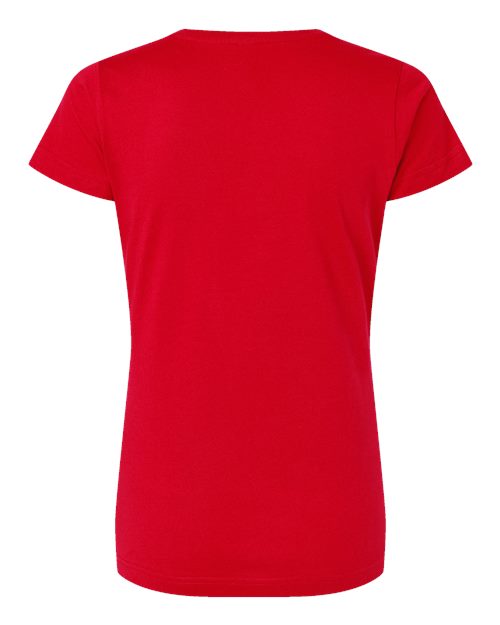 LAT Women's Fine Jersey V-Neck Tee 3507