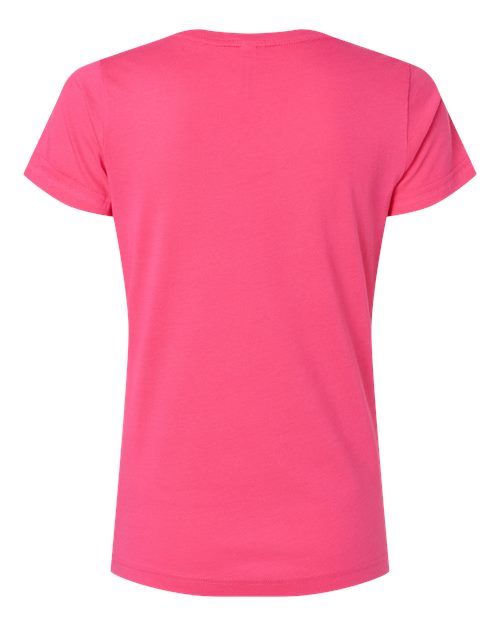 LAT Women's Fine Jersey V-Neck Tee 3507