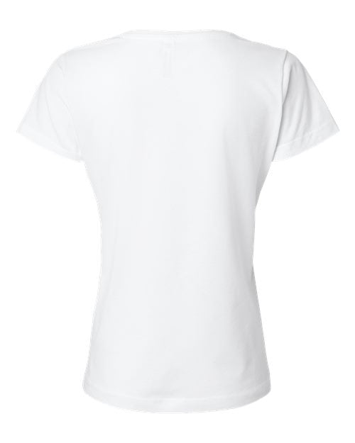 LAT Women's Fine Jersey V-Neck Tee 3507