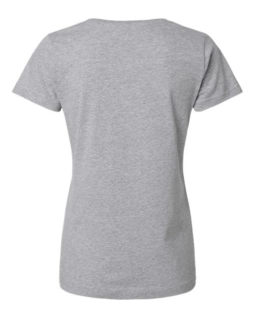 LAT Women's Fine Jersey V-Neck Tee 3507