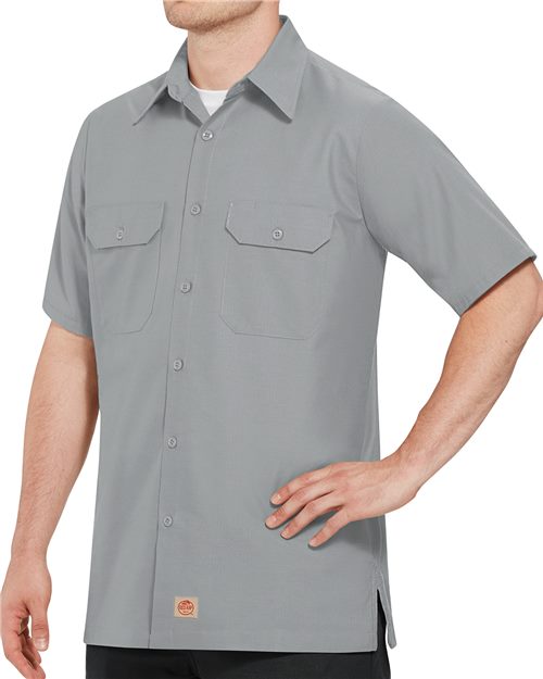 Red Kap Men's Ripstop Short Sleeve Work Shirt SY60