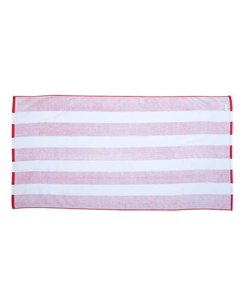 Carmel Towel Company Cabana Stripe Velour Beach Towel C3060S