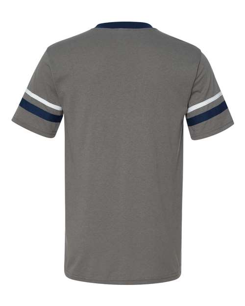 Augusta Sportswear V-Neck Jersey with Striped Sleeves 360