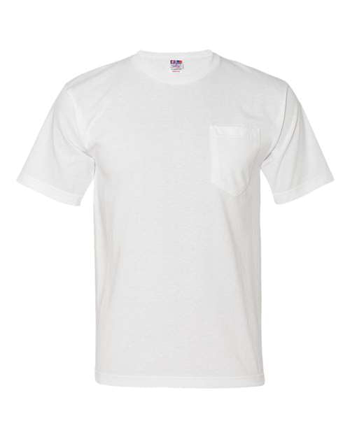 Bayside Unisex USA-Made Midweight Pocket T-Shirt 5070