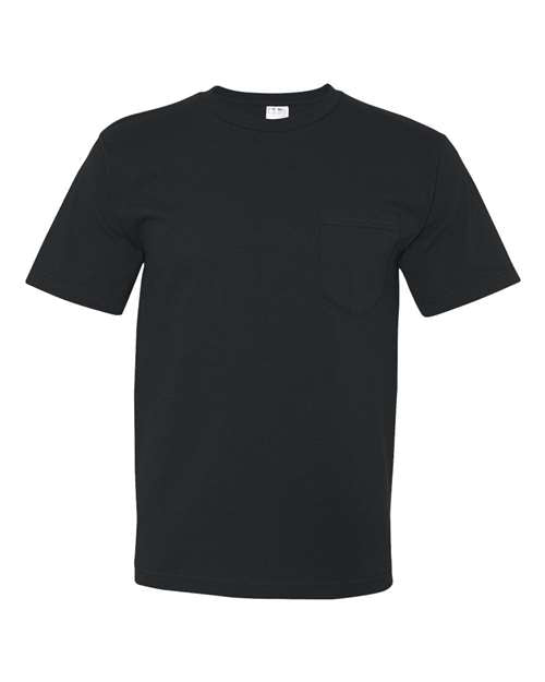Bayside Unisex USA-Made Midweight Pocket T-Shirt 5070