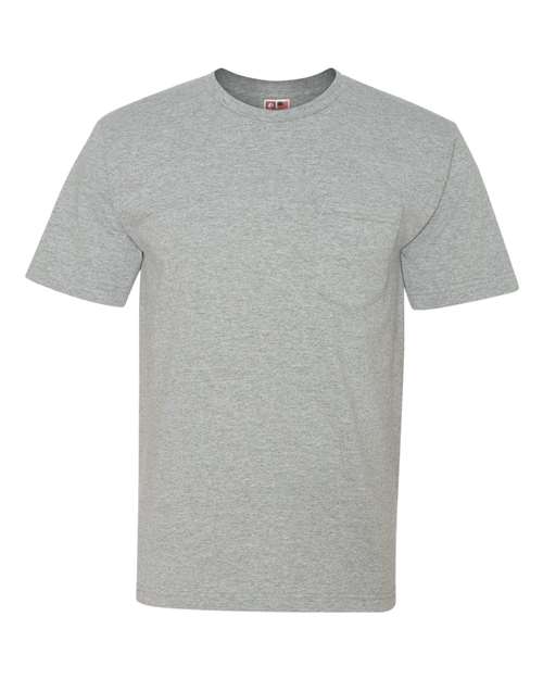 Bayside Unisex USA-Made Midweight Pocket T-Shirt 5070