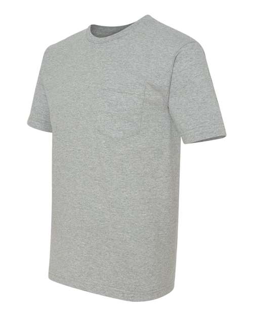 Bayside Unisex USA-Made Midweight Pocket T-Shirt 5070