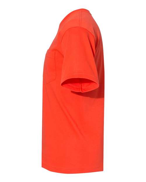 Bayside Unisex USA-Made Midweight Pocket T-Shirt 5070