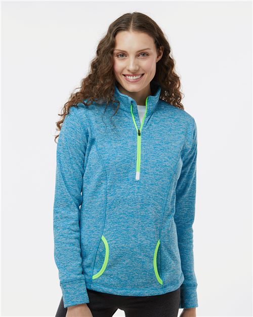 J. America Women's Cosmic Fleece Quarter-Zip Pullover 8617