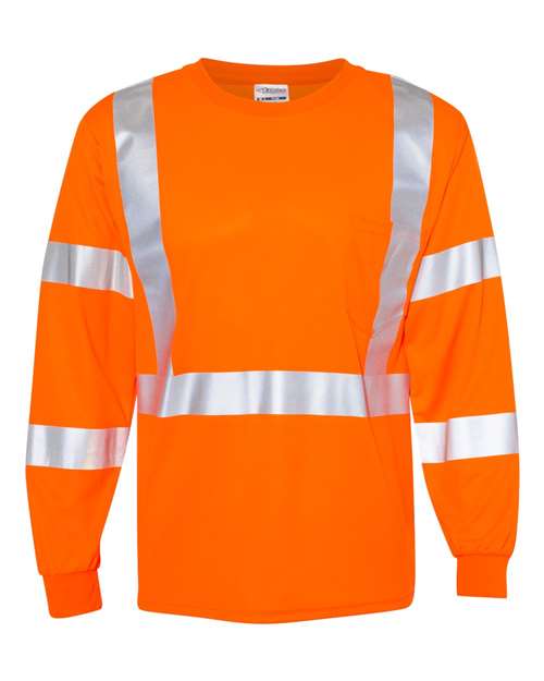 Kishigo Unisex Long Sleeve Class 3 T-Shirt 9145-9146
