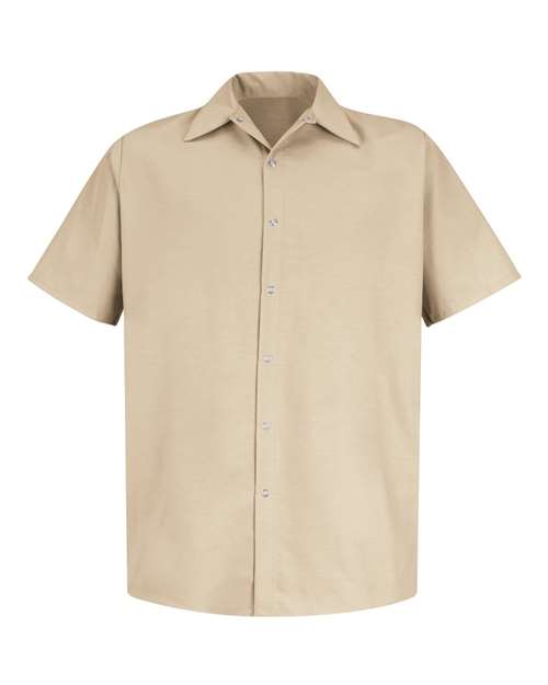 Red Kap Men's Specialized Short Sleeve Pocketless Work Shirt SP26