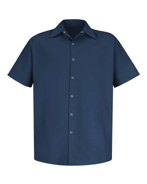 Red Kap Men's Specialized Short Sleeve Pocketless Work Shirt SP26