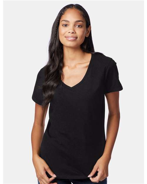 Hanes Women's Perfect-T V-Neck T-Shirt S04V