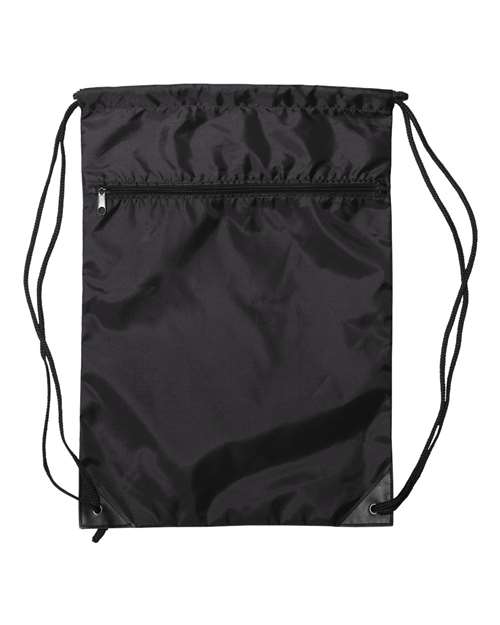 Liberty Bags Zippered Drawstring Backpack 8888