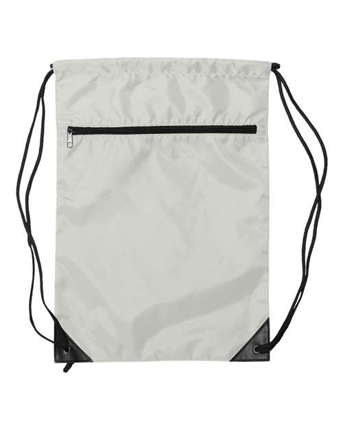 Liberty Bags Zippered Drawstring Backpack 8888