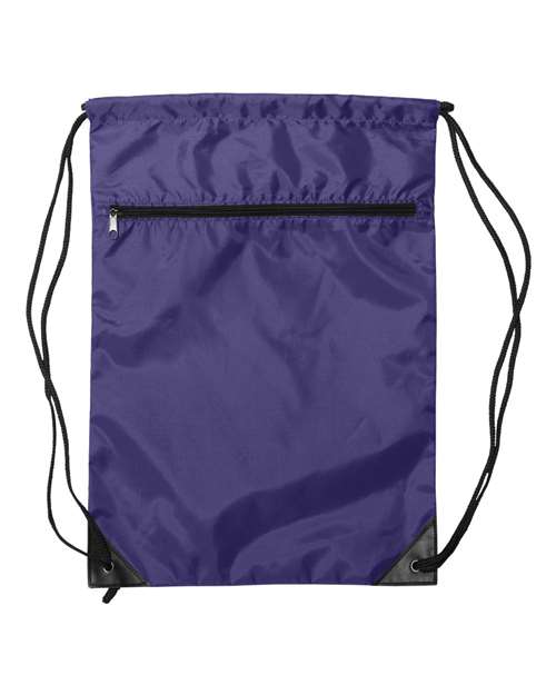 Liberty Bags Zippered Drawstring Backpack 8888