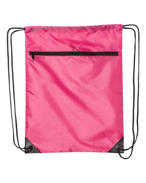 Liberty Bags Zippered Drawstring Backpack 8888