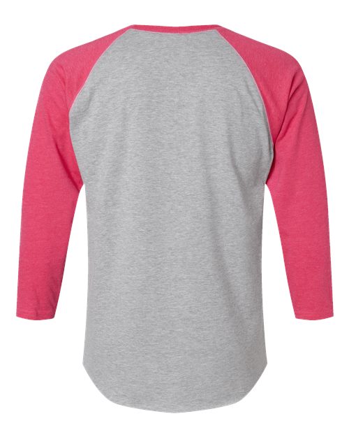 LAT Unisex Baseball Fine Jersey Three-Quarter Sleeve Tee 6930
