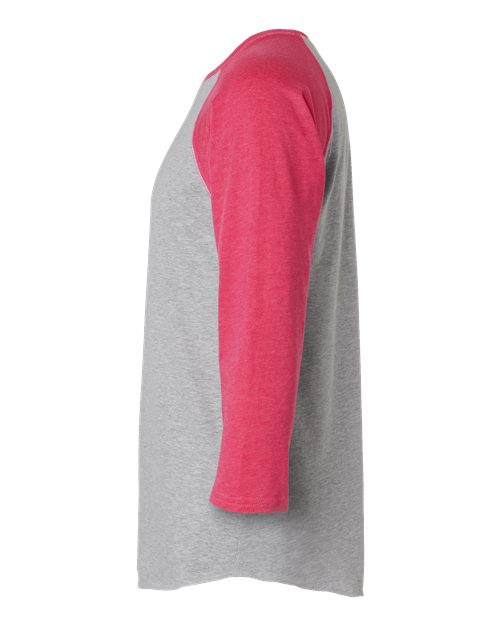 LAT Unisex Baseball Fine Jersey Three-Quarter Sleeve Tee 6930