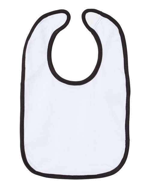 Rabbit Skins Infant Contrast Trim Premium Jersey Bib 1004