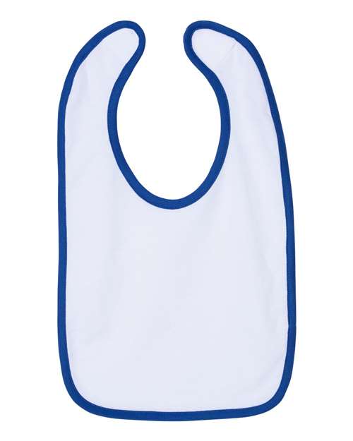 Rabbit Skins Infant Contrast Trim Premium Jersey Bib 1004