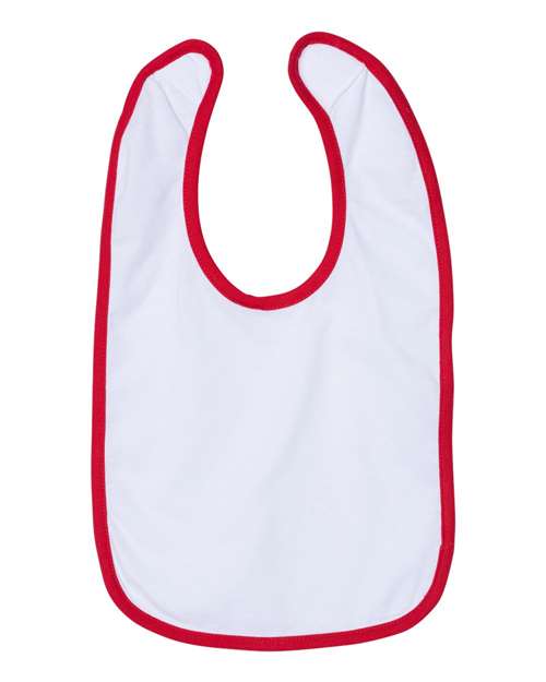 Rabbit Skins Infant Contrast Trim Premium Jersey Bib 1004