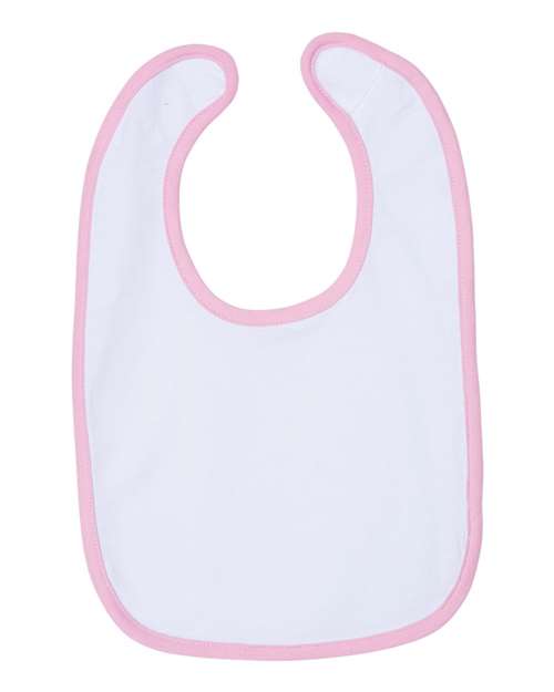 Rabbit Skins Infant Contrast Trim Premium Jersey Bib 1004