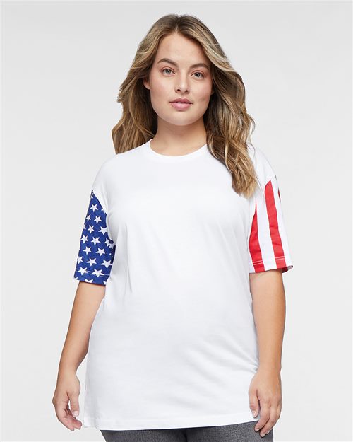 Code Five Unisex Stars & Stripes Tee 3976