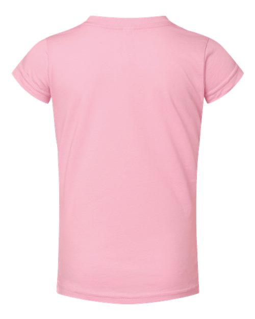 Rabbit Skins Toddler Girls Fine Jersey Tee 3316