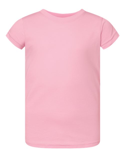 Rabbit Skins Toddler Girls Fine Jersey Tee 3316