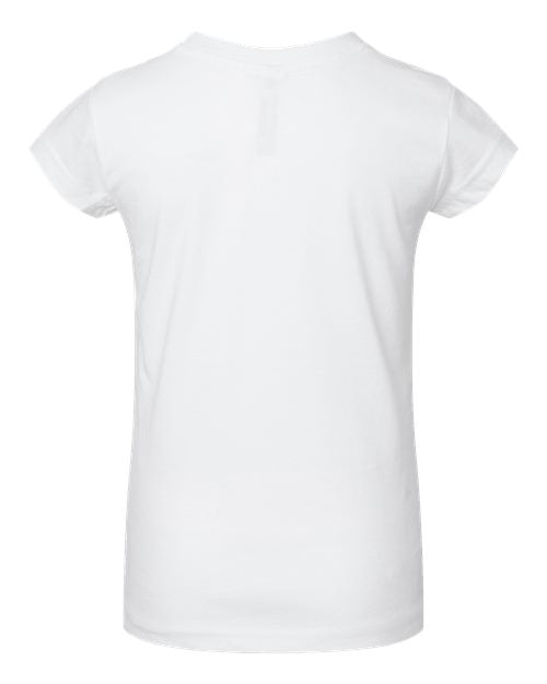 Rabbit Skins Toddler Girls Fine Jersey Tee 3316